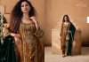 Saanjh By Mumtaz Arts Crush Velvet Embroidered Designer Salwar Suits